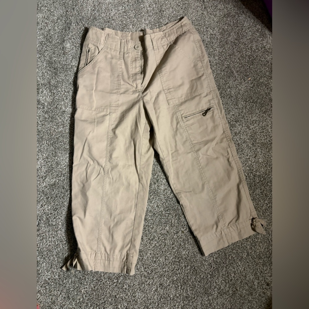 Alia Women's Tan Cargo Pants